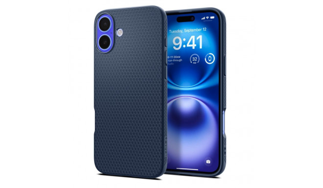 Spigen Liquid Air iPhone 16 Case - Blue