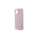 Guess Grained Gold Ring MagSafe iPhone 16 Plus Case - Pink
