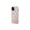 Guess GUHMP14SHGCFSEP iPhone 14 6.1" pink/pink hard case GCube Stripes MagSafe