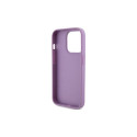 Guess Leather 4G Stamped case for iPhone 15 Pro Max - purple Guess Leather 4G Stamped case for iPhone 15 Pro Max - purple