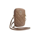 Guess Zip Quilted 4G bag - brown