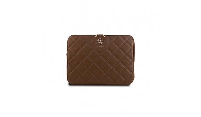 Guess Quilted 4G cover for a 14" laptop - brown