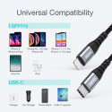 Choetech IP0041 USB-C / Lightning MFi 480Mb/s 3A 2 m cable - black Choetech IP0041 USB-C / Lightning MFi 480Mb/s 3A 2 m cable - black