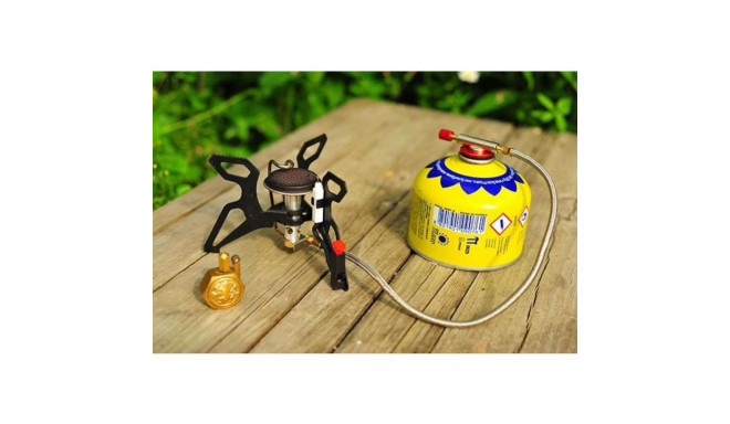 Tourist stove with gas heater and piezo igniter SPIDER PRO 3kW