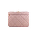 Guess Quilted 4G cover for a 16" laptop - pink