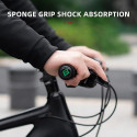 Rockbros BT1001BKBK sponge bicycle handlebar grips - black