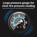 Rockbros 42310006001 bicycle pump with pressure gauge - black