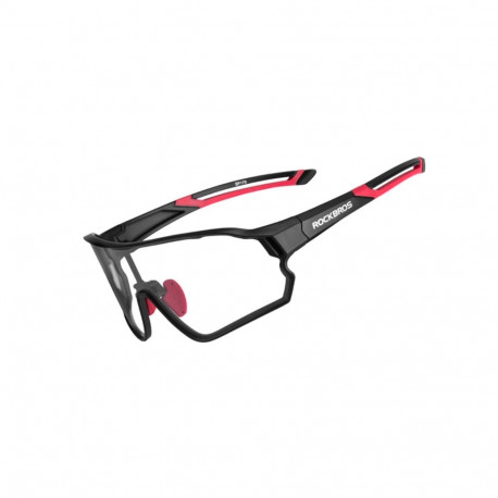 Rockbros 10135 photochromic UV400 cycling glasses - black and red