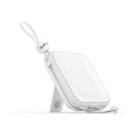 Joyroom powerbank with USB C and Lightning cables and Cutie Series stand 10000mAh 22.5W white (JR-L0