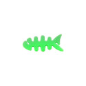 Fish-shaped headphone cable wrap - green