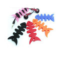 Fish-shaped headphone cable wrap - black
