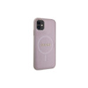 Guess GUHMN61PSAHMCP case for iPhone 11 / Xr - pink Saffiano MagSafe