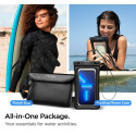 Spigen Aqua Shield A621 Waterproof Hip Bag + Floating Case - Black