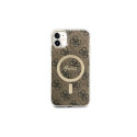 Guess GUHMN61H4STW iPhone 11 6.1" brown/brown hardcase 4G MagSafe Guess GUHMN61H4STW iPhone 11 6.1" brown/brown hardcase 4G MagSafe