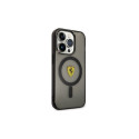 Ferrari FEHMP14XURKK iPhone 14 Pro Max 6.7" black/black hardcase Translucent Magsafe
