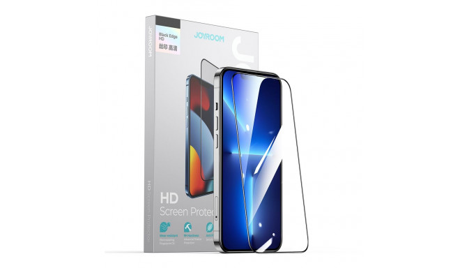 Joyroom Knight 2,5D TG Tempered Glass for iPhone 14 Plus Full Screen with Frame Transparent (JR-H03)