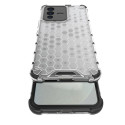 Honeycomb case armored cover with a gel frame for Vivo V23 5G transparent