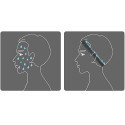 Elastic fabric headband for running fitness orange