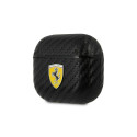 Ferrari FESA3CABK AirPods 3 cover black/black On Track PU Carbon