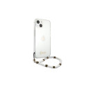 Guess GUHCP13SKPSWH iPhone 13 mini 5.4" Transparent hardcase White Pearl