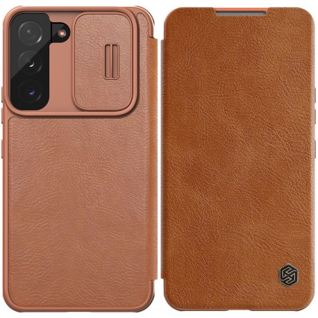 Nillkin Qin Leather Pro Case Case for Samsung Galaxy S22+ (S22 Plus) Camera Protector Holster Cover 