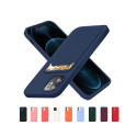 Card Case Silicone Wallet Case with Card Slot Documents for Samsung Galaxy A22 4G Black