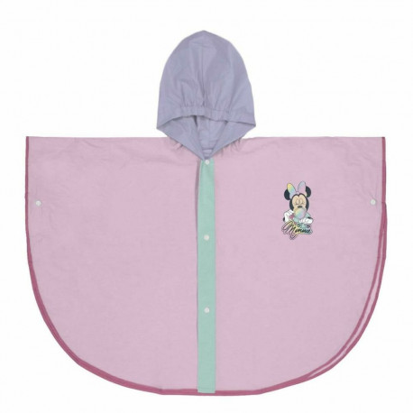Waterproof Poncho with Hood Minnie Mouse Lilac - 5-6 Years