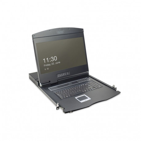 Digitus 19" LCD KVM Console, 8-Port VGA, US Keyboard