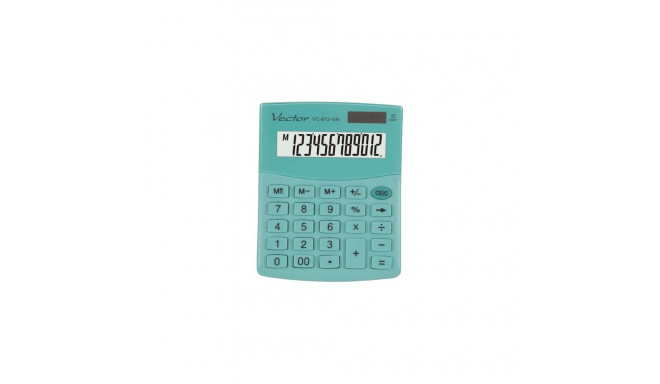 VECTOR CALCULATOR OFFICE KAV VC-812 GN roheline kalkulaator