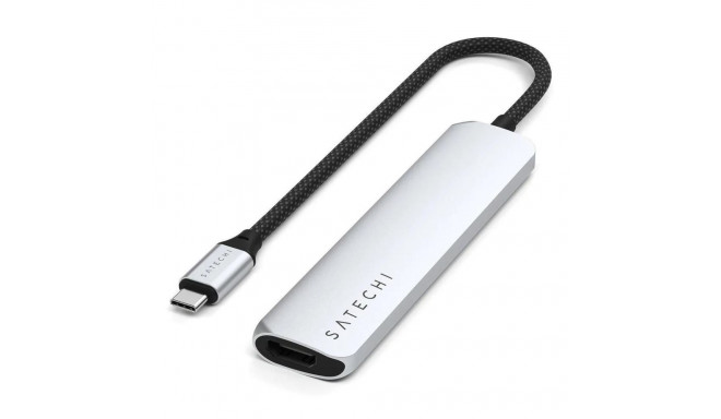 Satechi ST-P6SS liidesehub USB Type-C 10000 Mbit/s hõbedane