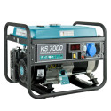 Könner & Söhnen KS 7000 engine-generator 5000 W 25 L Petrol Black, Teal