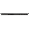 "DIGITUS Patchpanel 0,5HE 24-Port Cat6 geschirmt schwarz"