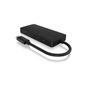 "USB-C HUB 4Port ICY BOX 4xUSB-C 1xPower Delivery 100W passiv Black"