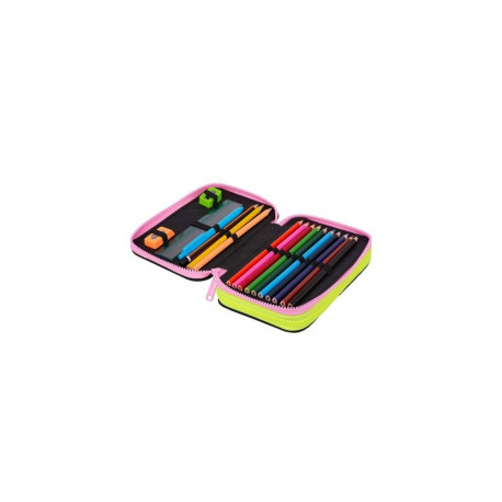 Double decker school pencil case with equipment CoolPack Jumper 2 PANDA GANG