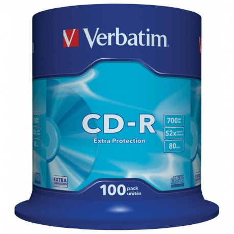 Verbatim CD-R 700MB 52x 100 tk (43411)