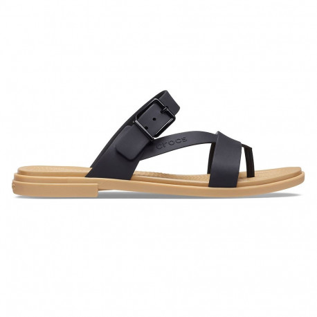 Klapki damskie Crocs Tulum Toe Post czarne 206108 00W 41-42