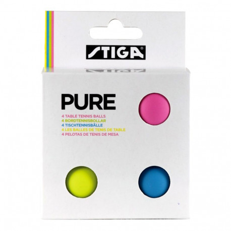 Stiga lauatennise pallid Pure color 4tk