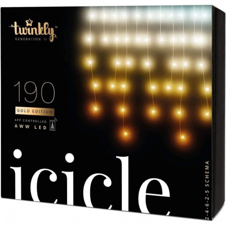 Jõulutuled Twinkly 190 LED, kuldne