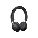 JABRA Evolve2 65 MS stereo on-ear Bluetooth juhtmevaba USB-A mürasummutav must laadimisalusega kõrva
