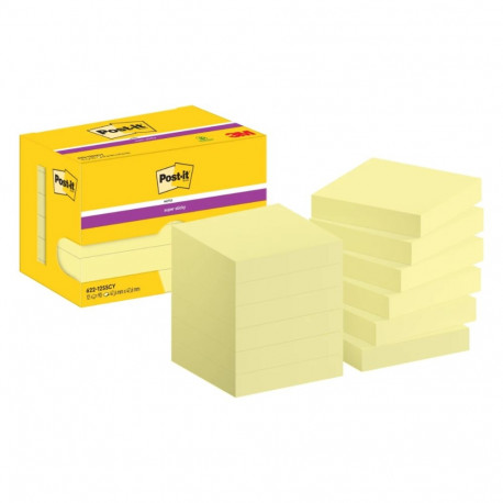 Note paper 47x47mm POST-IT 622SSCY yellow 12x90 sheets