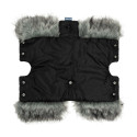 Sensillo muff with faux fur black 8540