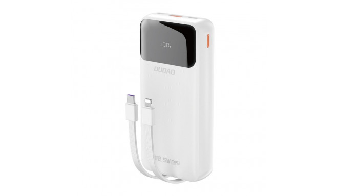 Dudao Dudao K15Pro Power Bank 20000mAh 22.5W PD USB-C / USB-A / Built-in Lightning and USB-C Cables 