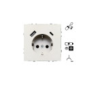 SOCKET+USB A+C IUK-3-01.M/CH MODERN CH