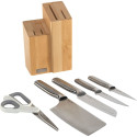 Joseph Joseph Elevate Fusion 5pc Knife&Sciss.Set w.Beechwood Blk.