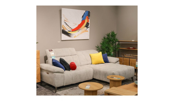 Nurgadiivan LUZERN PN elektriline recliner 264x87/160xH85cm, helehall