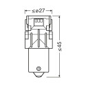 12V LED PY21W Amber 1,3W BAU15S 2tk