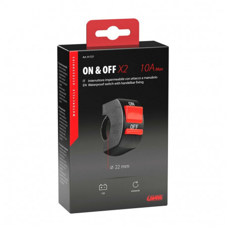 On-Off lüliti X2 juhtrauale 10