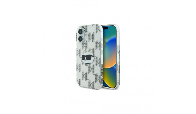 Karl Lagerfeld IML Choupette Head Electroplated iPhone 16 Case - Clear