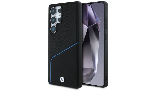 BMW Leather Textured and Smooth MagSafe case for Samsung Galaxy S25 Ultra - black