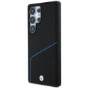 BMW Leather Textured and Smooth MagSafe case for Samsung Galaxy S25 Ultra - black